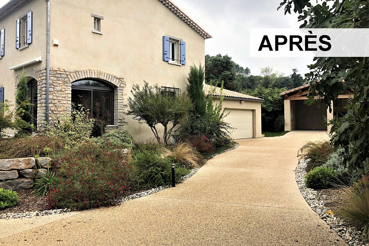 Aménagement-d'allée-en-Cévennes-3.5-APRES Lantana Ecosylva Paysagiste