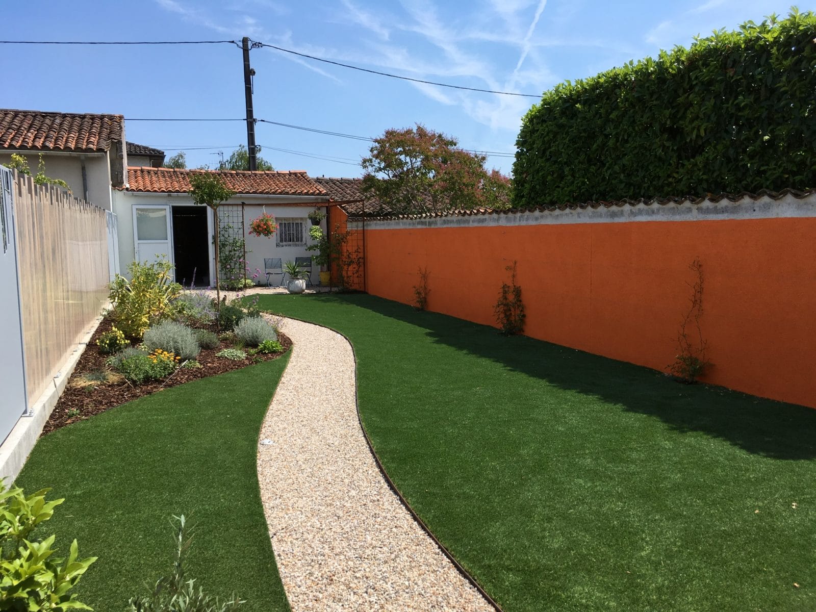 Aménagement jardin de ville après sur Cognac